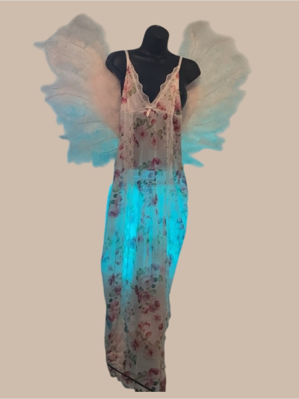 Floral Sheer sleep wear - Picture 3 of 6